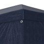 Detailansicht blaues Partyzelt (3x3 m) von vidaXL: Ecke mit Öse.