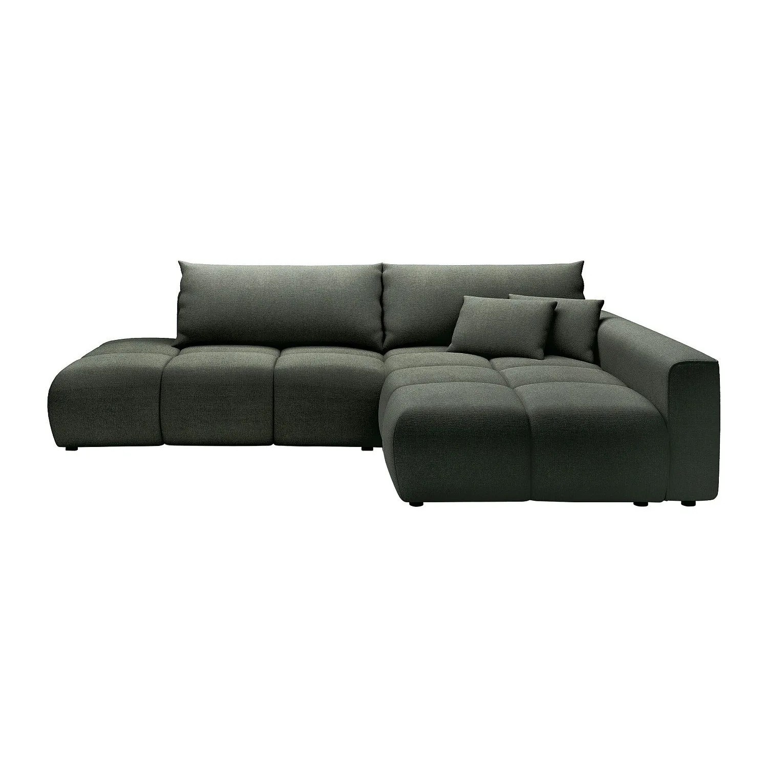 Vente-unique Schlafsofa Minturno Tannengrün 282 cm