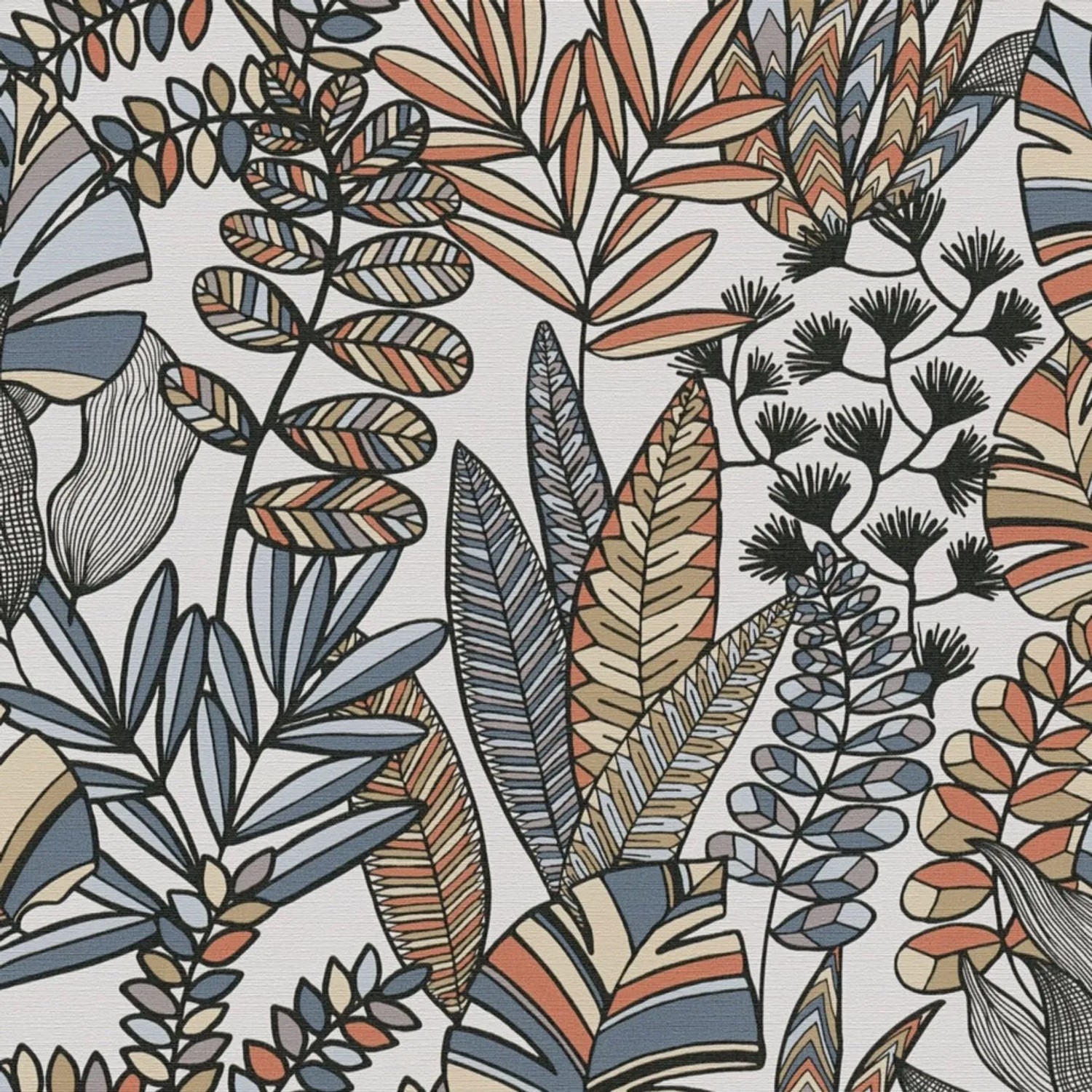 Tadessi Tapete Floral M1-No.4258 Vliestapete in Schwarz