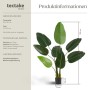Künstlicher Paradiesvogelbaum von Tectake, 120 cm hoch, im Topf. Dekorative Kunstpflanze für Innenräume.