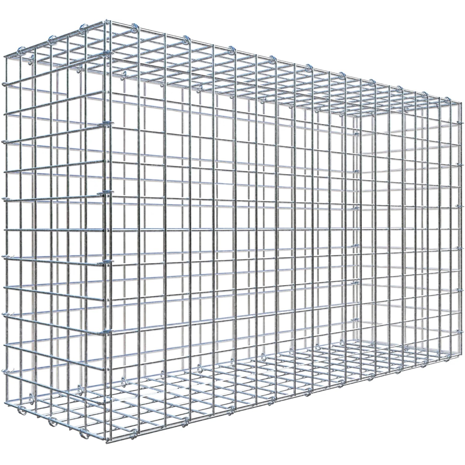 Gabiona C-Ring-Gabione 60 x 100 x 30 cm Maschenw 5 x 5 cm