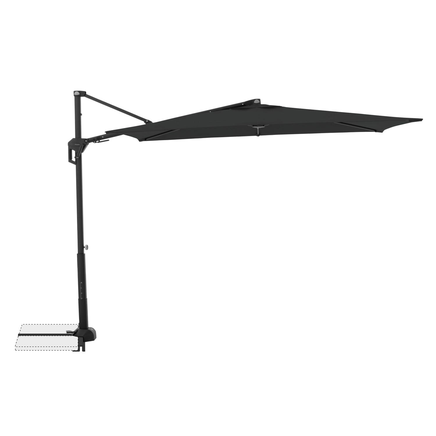 Doppler Balkonschirm Active Green Ed. Rechteckig 240 x 135 cm Anthrazit 6-t günstig online kaufen