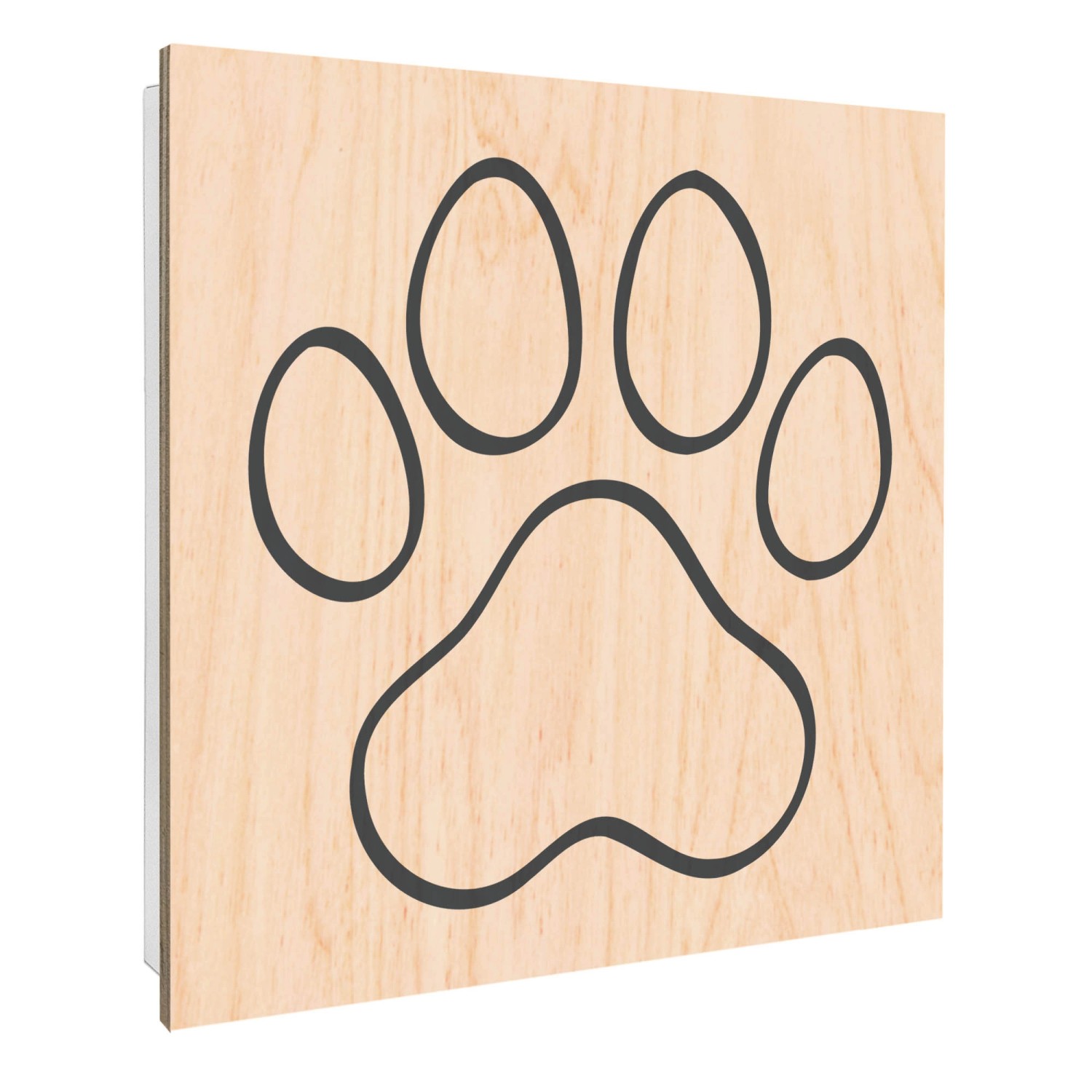 Banjado Großer Schlüsselbox Holz 30x30cm Weiß Scharnier Rechts 50 Haken Sch günstig online kaufen