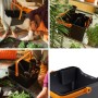 Fiskars Aufbewahrungsbox für Gartengeräte, 35,3x31,1x17,3 cm, mit orangefarbenem Griff. Ideal zur Werkzeug-Organisation.