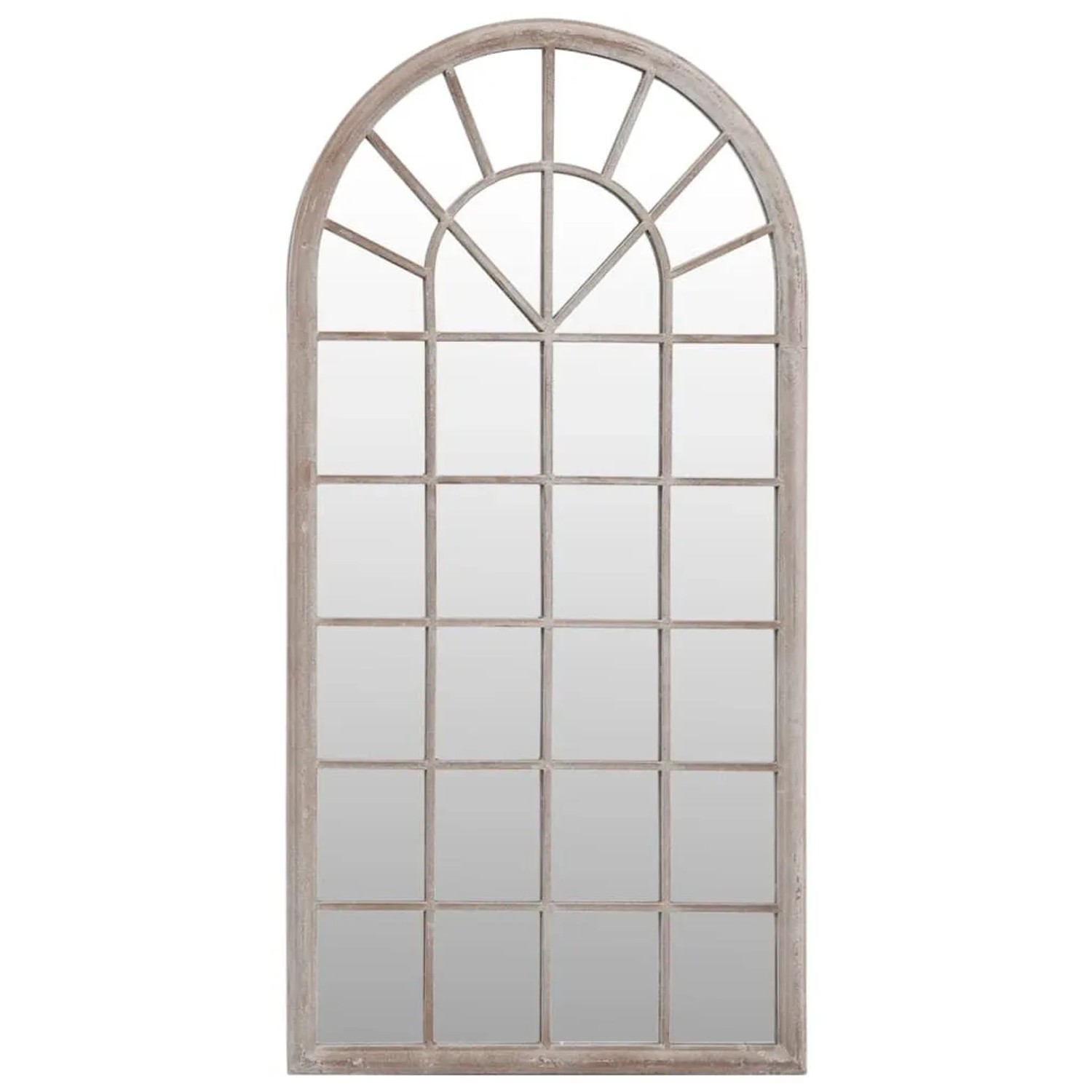vidaXL Spiegel Sandfarben 90x45 cm Eisen für den Innenbereich 3093517