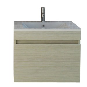 Jet-Line Waschtisch Innsbruck 59 cm in Holzoptik Oak mit Waschbecken und Unterschrank.