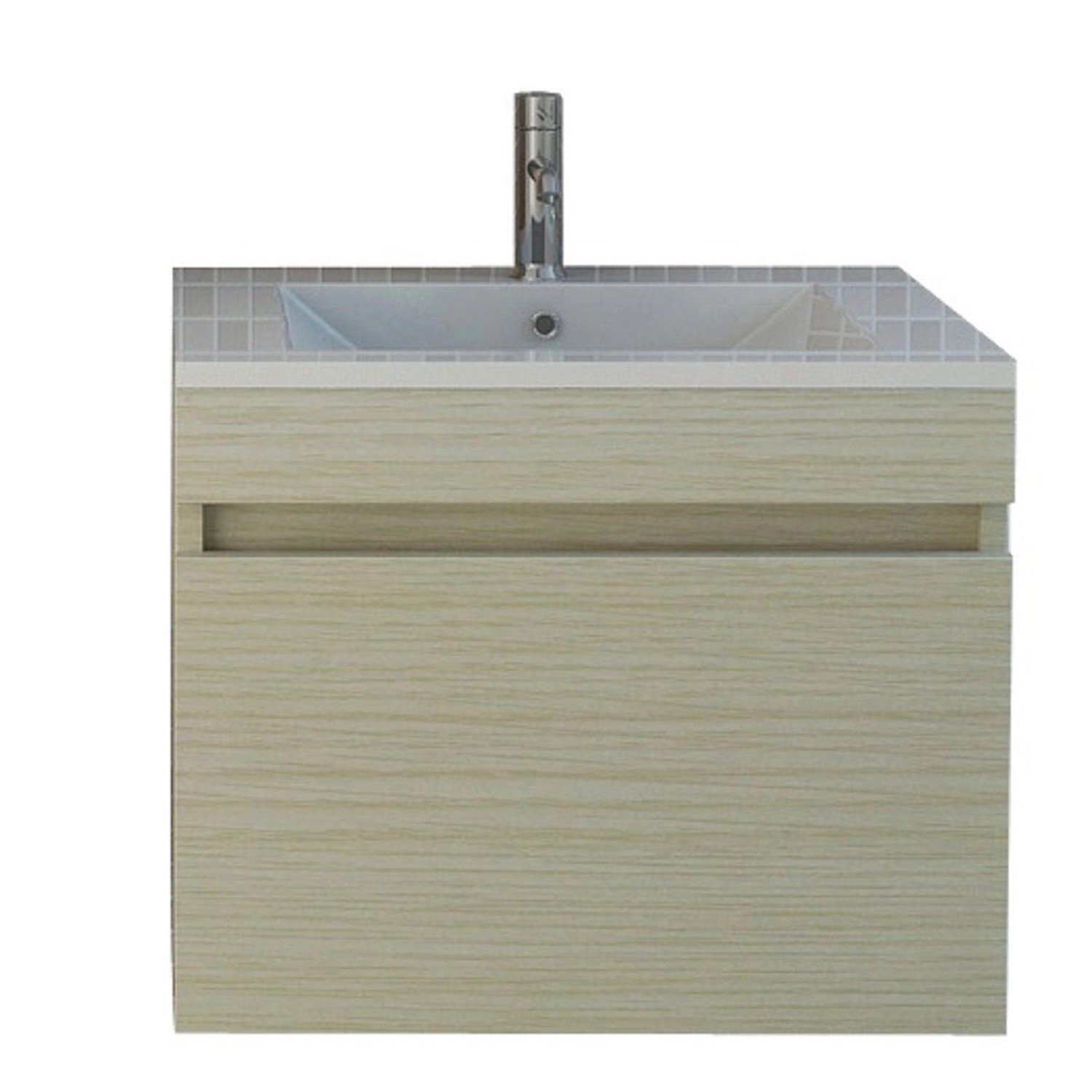 Jet-Line Waschtisch Innsbruck 59 cm in Holzoptik Oak Waschbecken und Unters günstig online kaufen