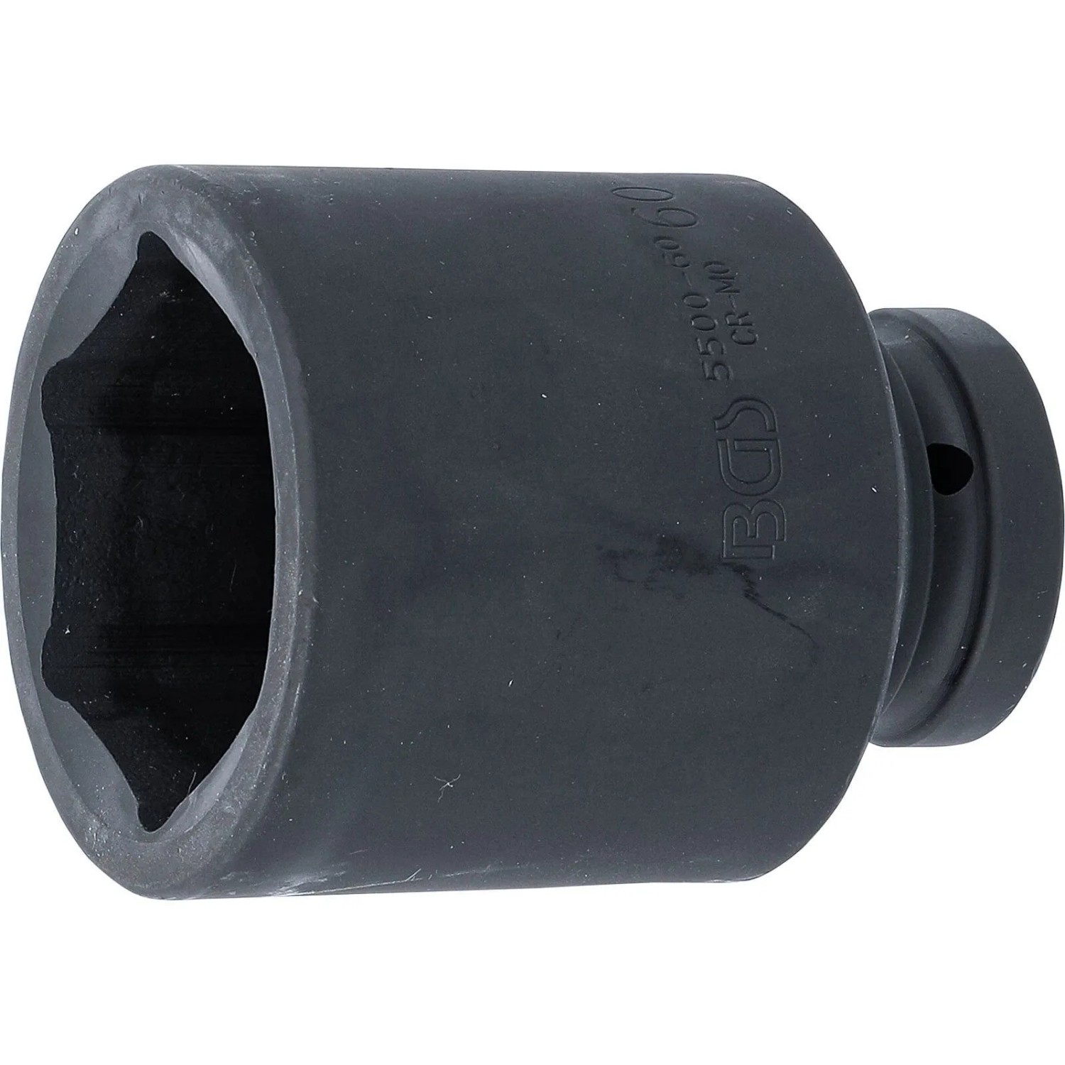 BGS Kraft Steckschlüssel Einsatz Sechskant Tief Antrieb Innenvierkant 25 Mm  1 Zoll  SW 60 Mm 5500 60