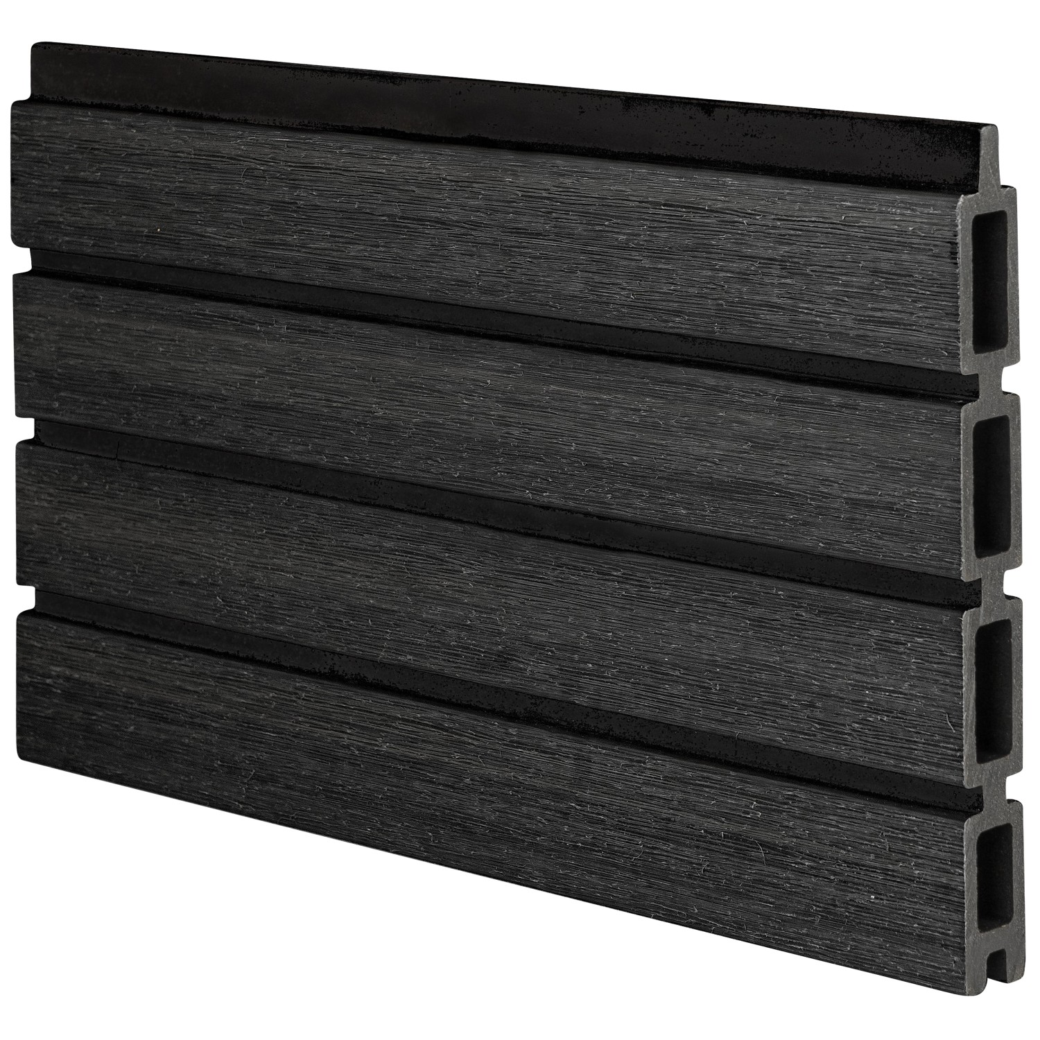 GartenLand Musterstück WPC Zaun Set Shadowline Deep Black 20 cm günstig online kaufen