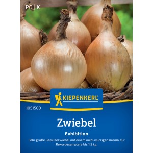 Kiepenkerl Zwiebeln Exhibition, Gemüsesamen für große, milde Zwiebeln.