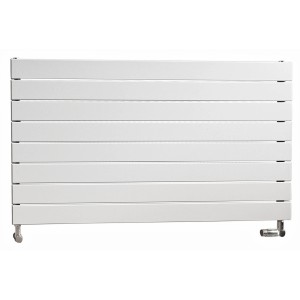 Weißer Ximax Raumheizkörper P1 Horizontal, 595x1000 mm, 634 Watt. Heizkörper mit horizontalen Paneelprofilen.