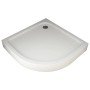Weiße Aurlane Runddusche Silver Line 90x90 cm mit Ablauf, geeignet für moderne Badezimmer.