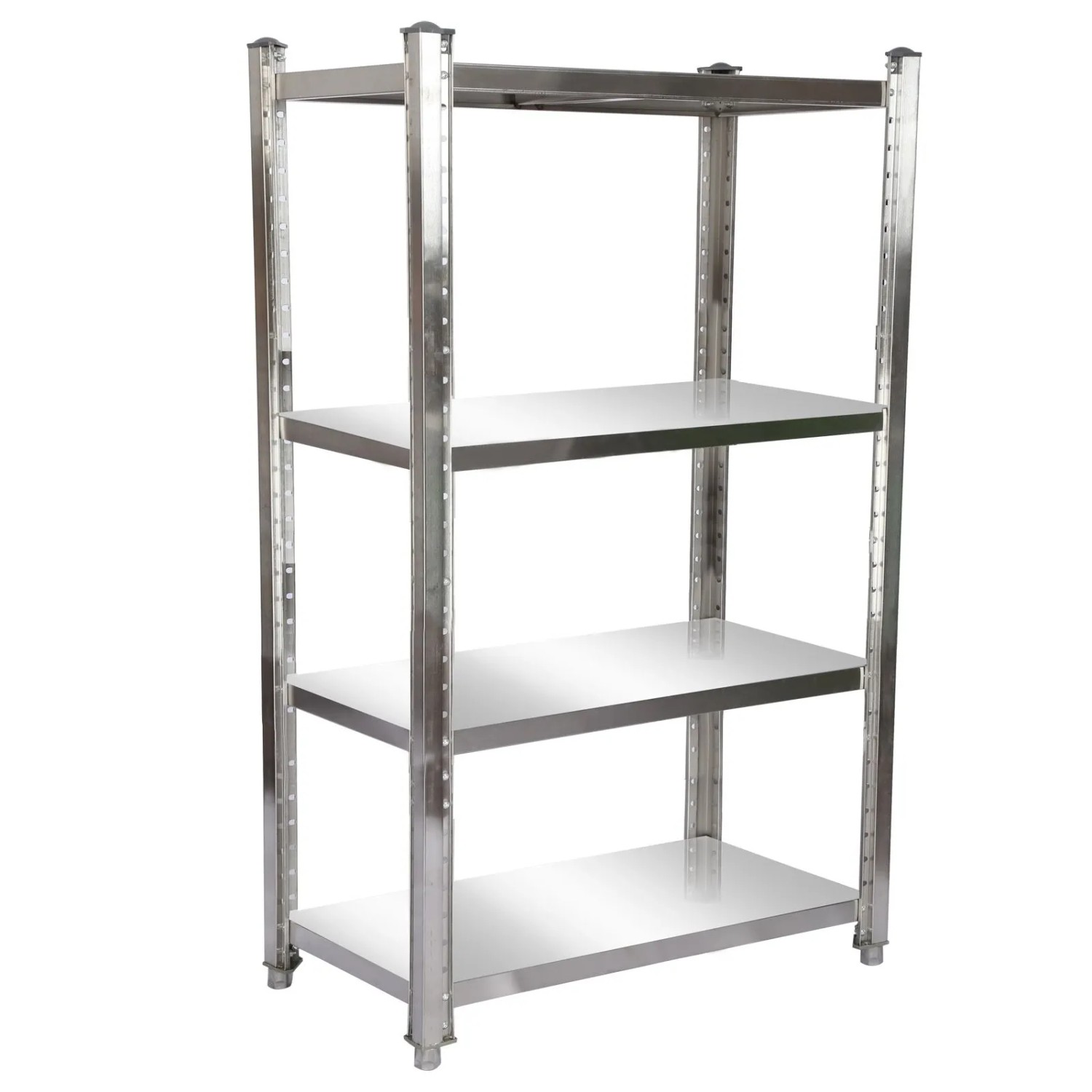 Wiltec Edelstahlregal 120X50X155 Cm 4 Böden Gastronomie Küchenregal Lager