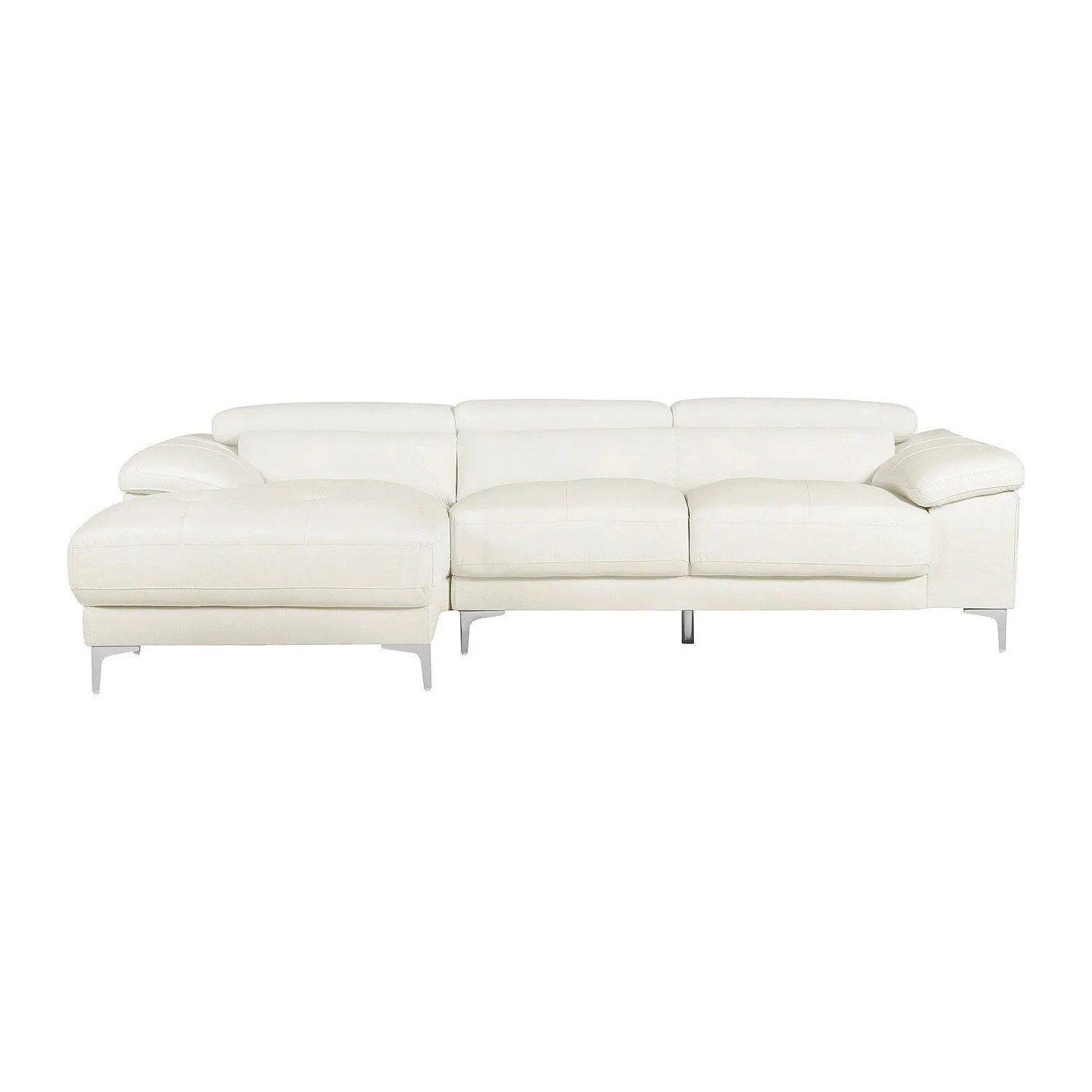 Vente-unique Sofa Ohne Schlafmöglichkeit Solange Weiß 265 cm