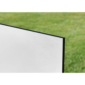 Weiße Vielzweck Kompaktplatte SL-Slate, 280x130x0,8 cm, für Möbelbau & Regalböden.