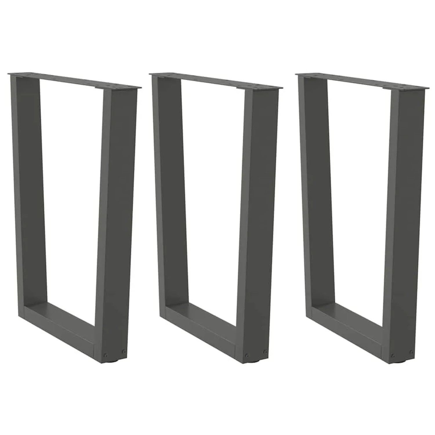 vidaXL Esstisch Beine V-Form 3 Stk Anthrazit 70x72-73,3 cm Stahl 4012662 günstig online kaufen