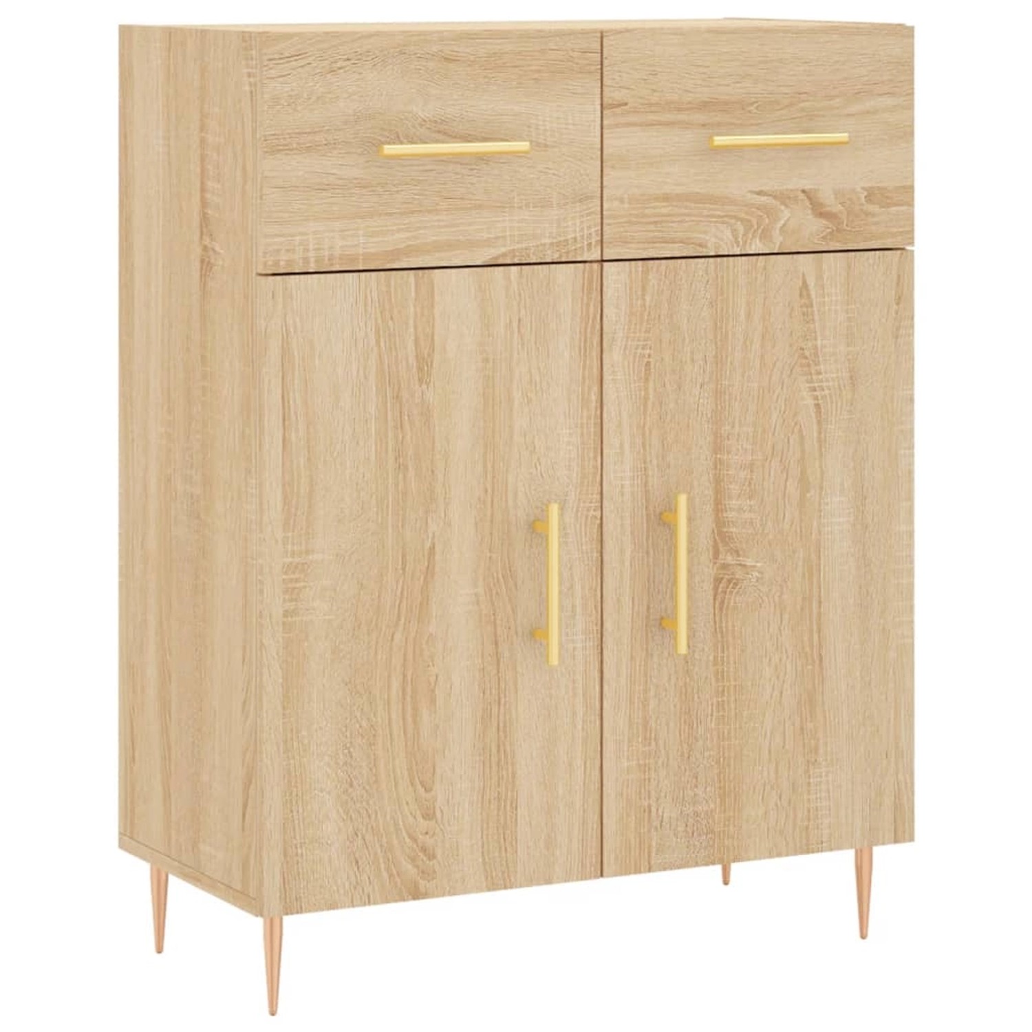 vidaXL Sideboard Sonoma-Eiche 69,5x34x90 cm Holzwerkstoff 827967 günstig online kaufen