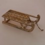 Deko Schlitten aus Holz (50,5 cm) mit LED-Beleuchtung für die Weihnachtsdekoration.
