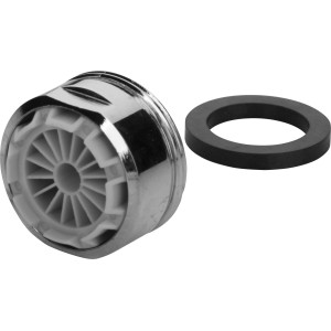 Verchromte Mischdüse M24 x 1 mit Dichtung für Niederdruckarmaturen.