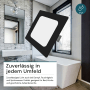 LUXULA LED Einbauleuchte 18W IP44-Geschützt 1800lm Lichtfarbe Einstellbar CCT 220x26mm Einbaustrahler Deckenspot Eckig Schwarz_4