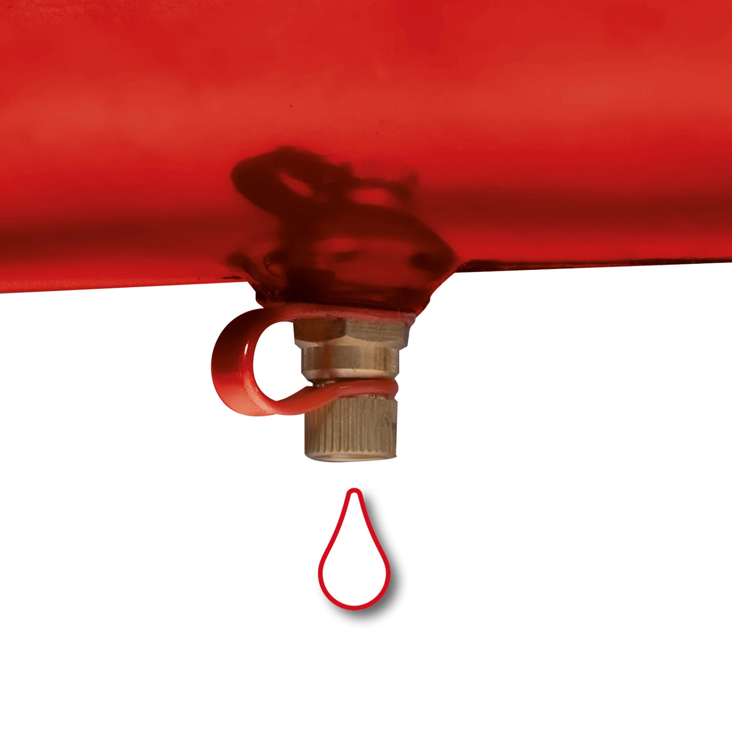 Detailaufnahme: Ölablassschraube des Einhell Kompressor TC-AC 420/50/10 V.