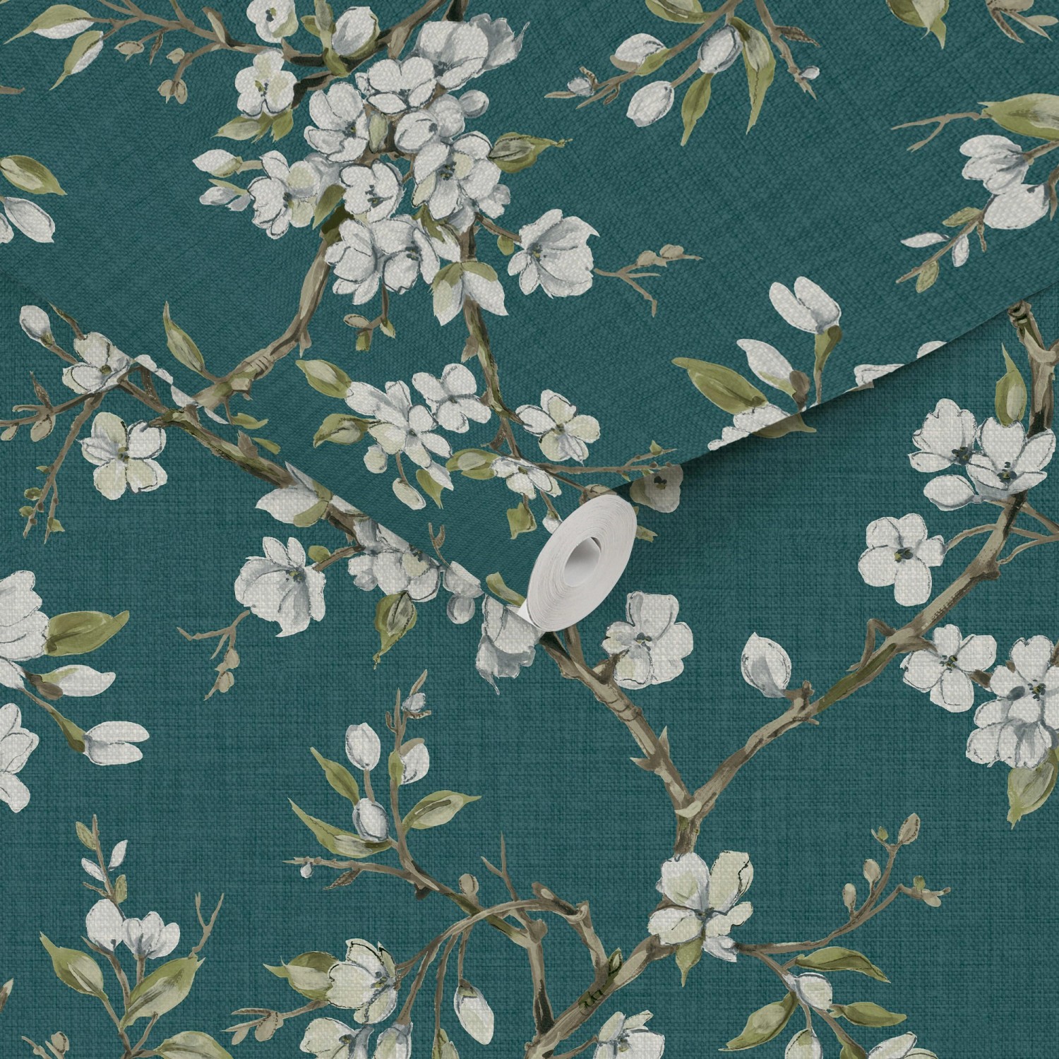 Boutique Vliestapete Eliza Teal 10,05 x 0,52 m