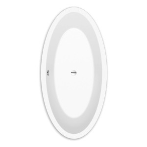 Freistehende, ovale Steinkamp Badewanne Life, 170x85 cm, aus Acryl in Weiß.