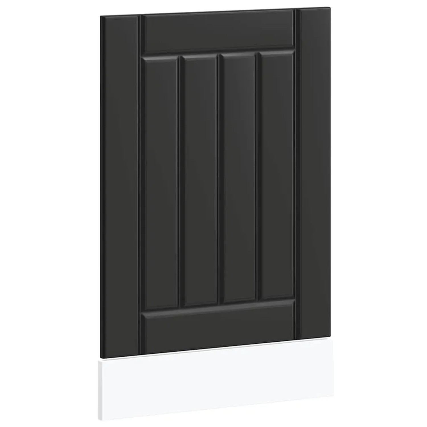 vidaXL Geschirrspülerblende Lucca Schwarz Holzwerkstoff 853888 günstig online kaufen