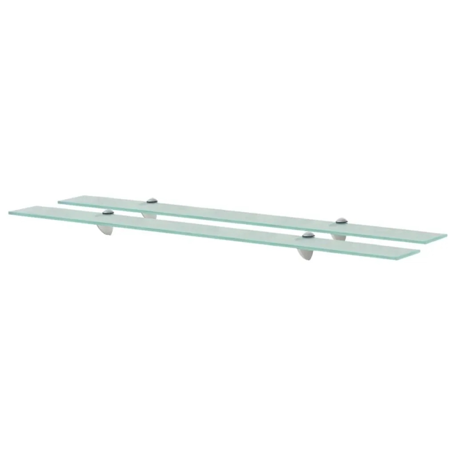 vidaXL Schweberegale 2 Stk Glas 100x20 cm 8 mm 3051525