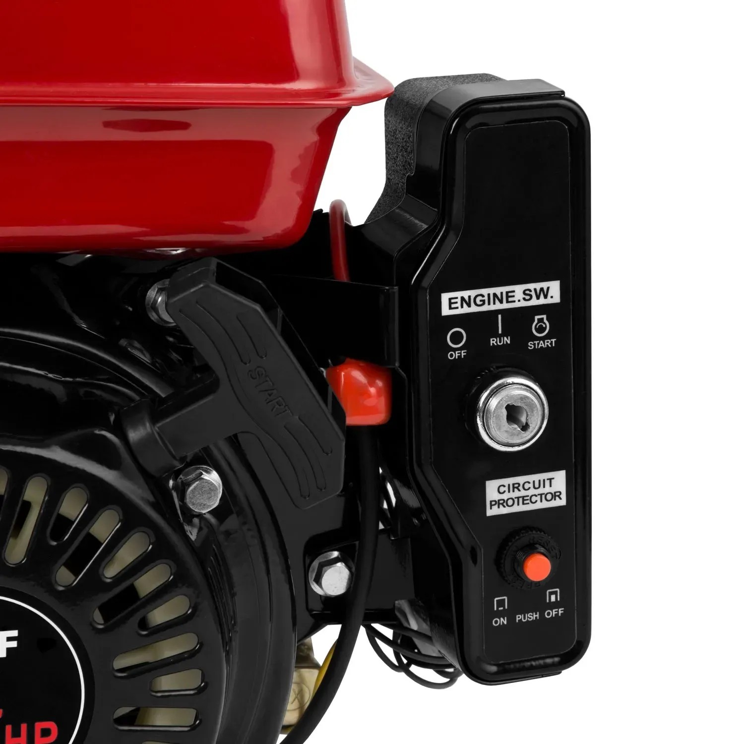 EBERTH Benzinmotor 6,5 PS 4,8 kW Standmotor mit 19,05 mm Ø Welle E 