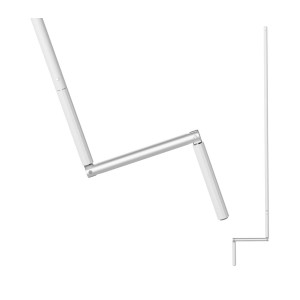 Bauheld Rollladen Kurbelstange 140cm Weiß