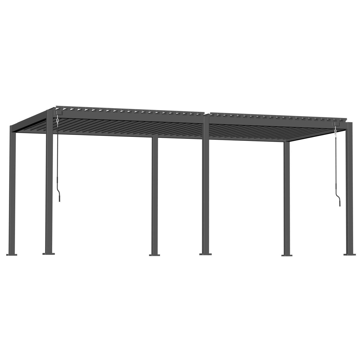 Dreamgarden Pergola 6 x 3 x 2,5 m Tropea Manuell Anthrazit Lamellendach günstig online kaufen