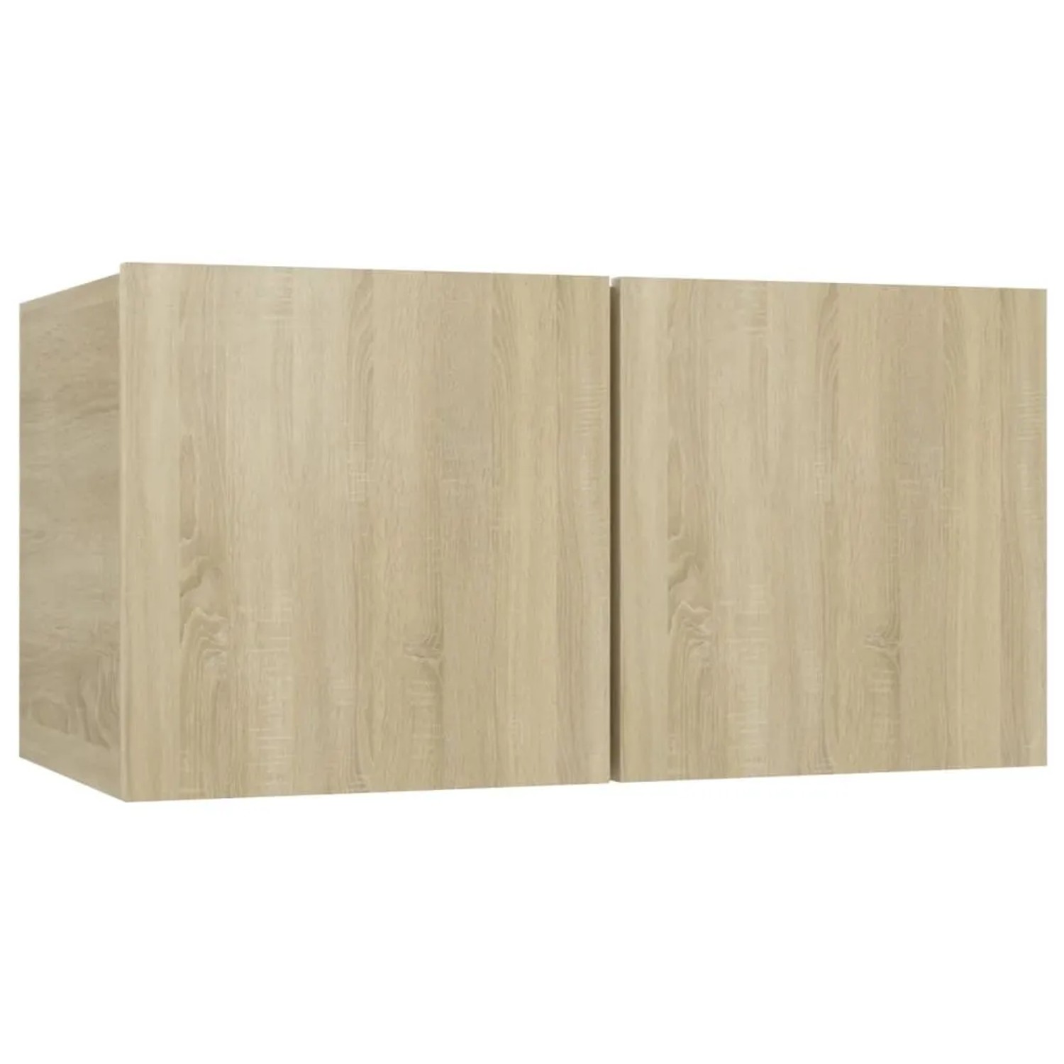 VidaXL TV-Schrank-Set, 7-teilig, Sonoma-Eiche, Holzwerkstoff. Wohnwandelement mit Stauraum.