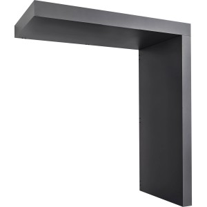 Gutta Rechteckvordach BS PLUS, Anthrazit, 200x90 cm, rechte Seite. Modernes Haustürvordach mit Seitenteil.