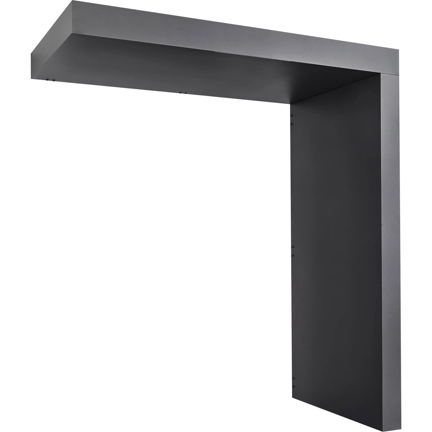 Gutta Rechteckvordach BS PLUS, Anthrazit, 200x90 cm, rechte Seite. Modernes Haustürvordach mit Seitenteil.