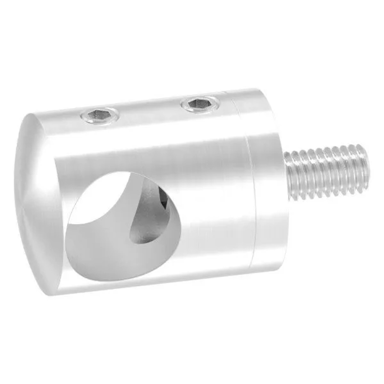 FeNau Querstabhalter FLACH Edelstahl V2A Geländer Stabhalter Für Rundstäbe 14 mm Inkl. Schrauben