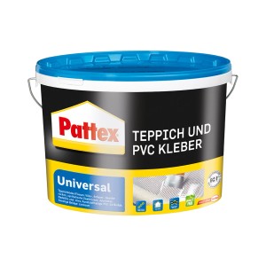 Eimer Pattex Teppich- und PVC-Kleber Universal, 15 kg, für Teppichböden und PVC-Beläge im Innenbereich.