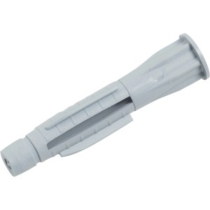 Grauer LUX Allzweckdübel, 8x47 mm, aus Kunststoff für Beton und Ziegel.