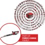 Einhell Akku-Heckenschere GE-CH 36/65 Li-Solo, Teil der Power X-Change Familie.
