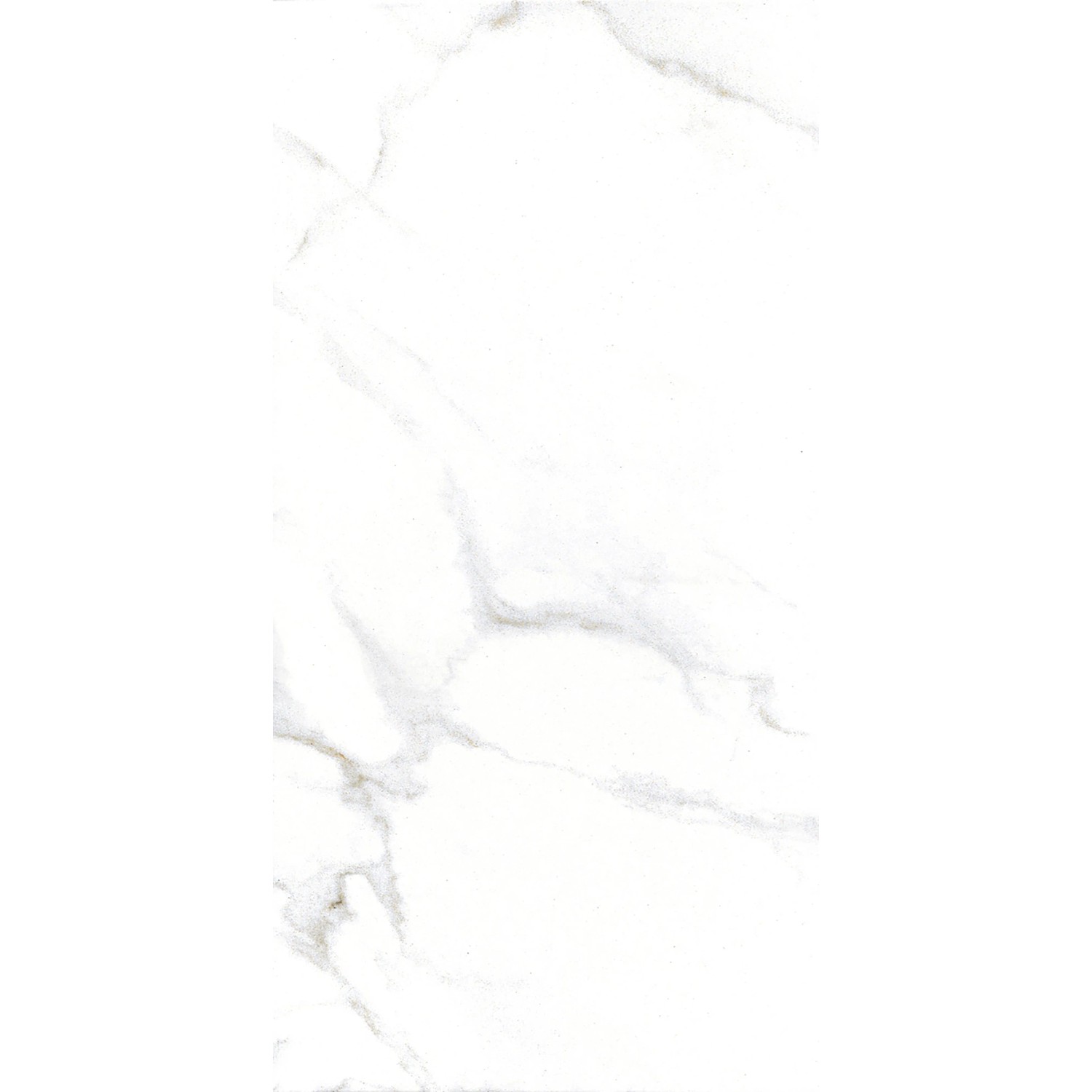 Weiße Bodenfliese Marmore Carrara Feinsteinzeug, 30x60 cm, mit Marmor-Optik für Bad und Wohnbereich.