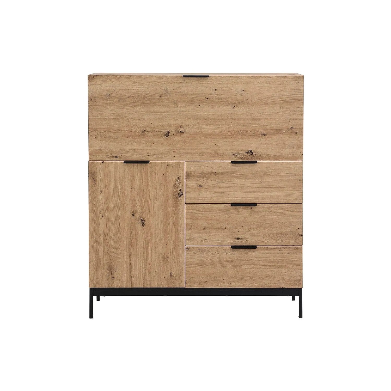 Vente-unique Sekretär Erwin Naturfarben Hell 100 cm