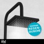 Eisl Überkopf-Brauseset Easy Energy, schwarz matt, mit Regendusche im modernen Design.