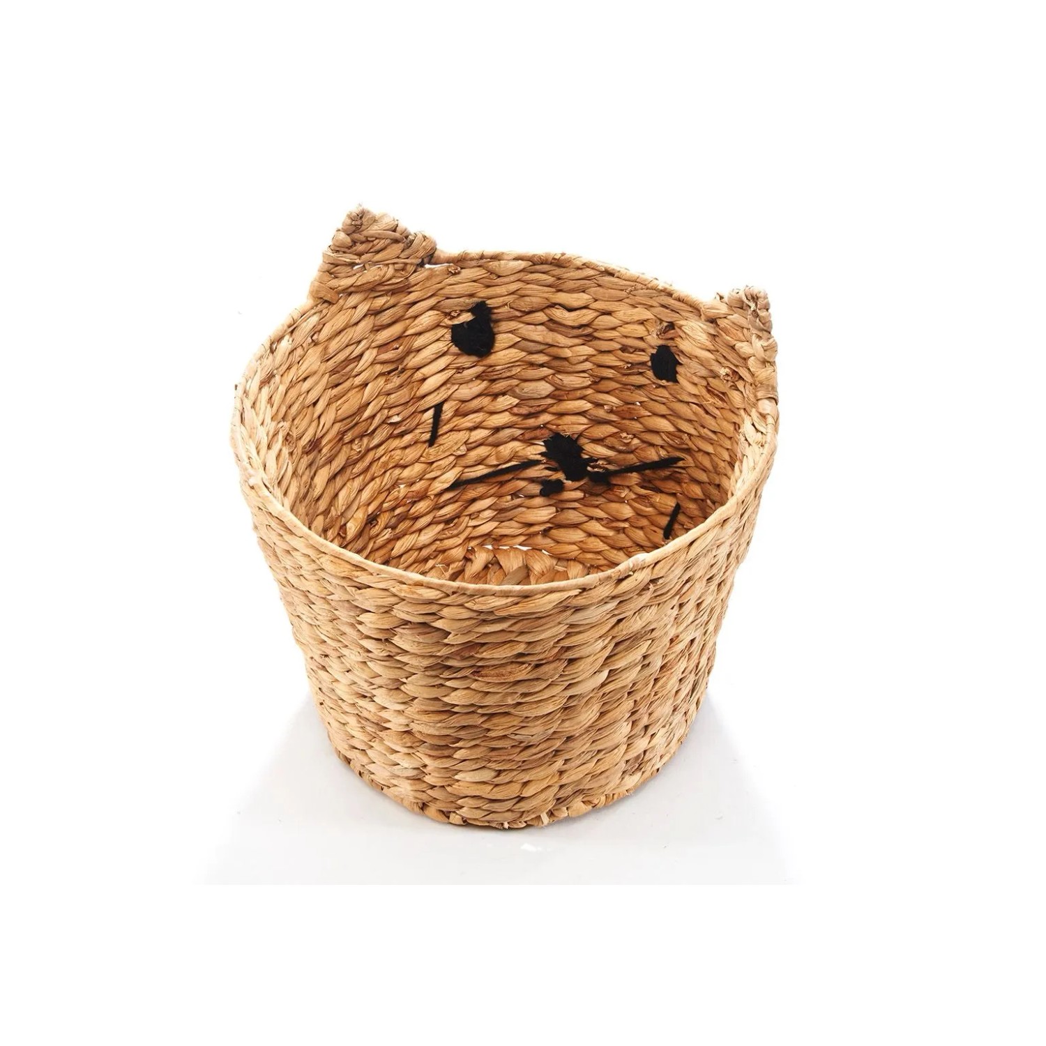 Kobolo Aufbewahrungskorb Korb CAT Wasserhyazinthe Motiv Katze_7