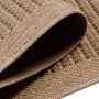 Detailansicht des Ayyildiz Outdoor-Teppichs Dhaka in Schwarz, 80x250 cm, mit Sisal-Optik.