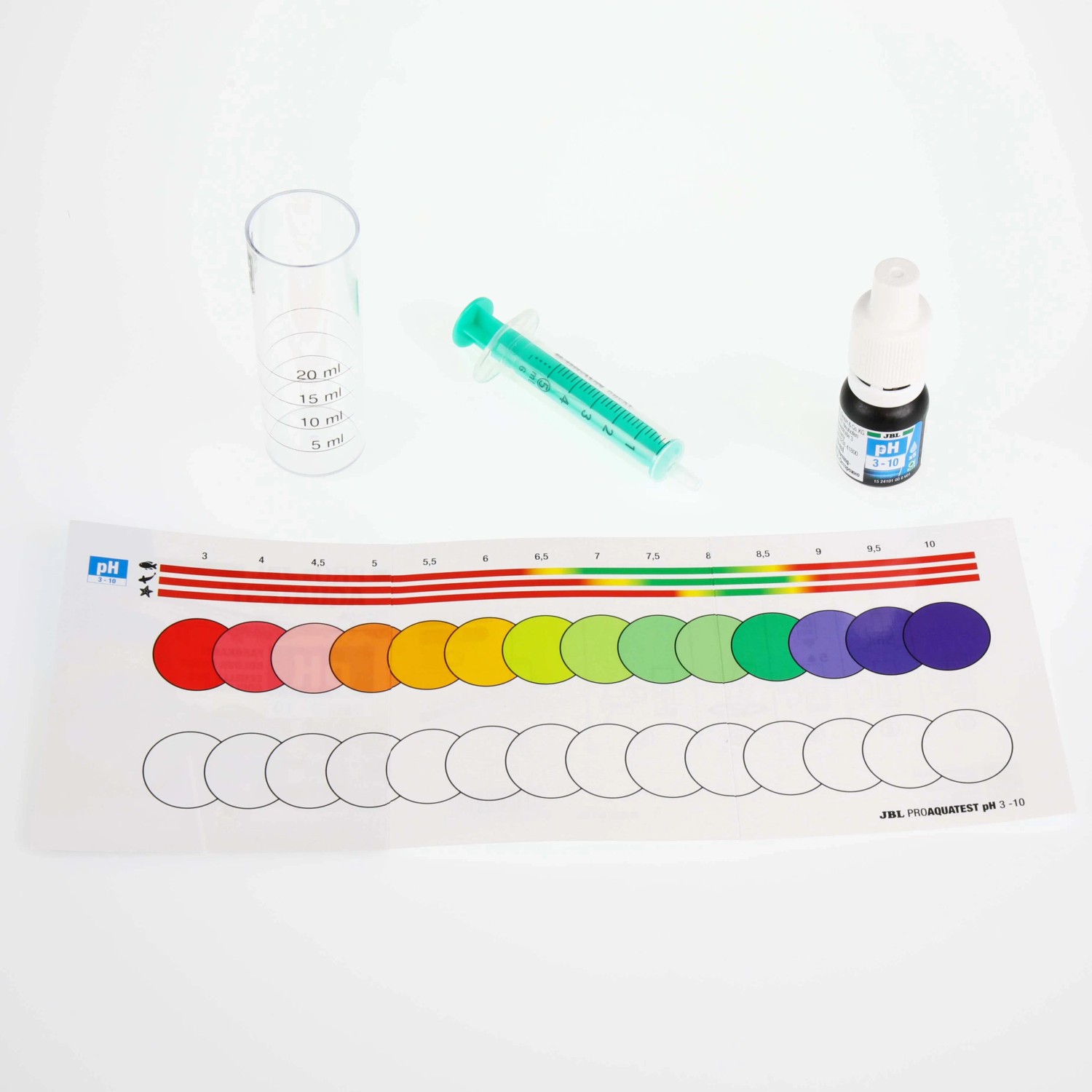 JBL ProAquaTest pH 3.0-10.0 Wassertest Set für Aquarien und Teiche.