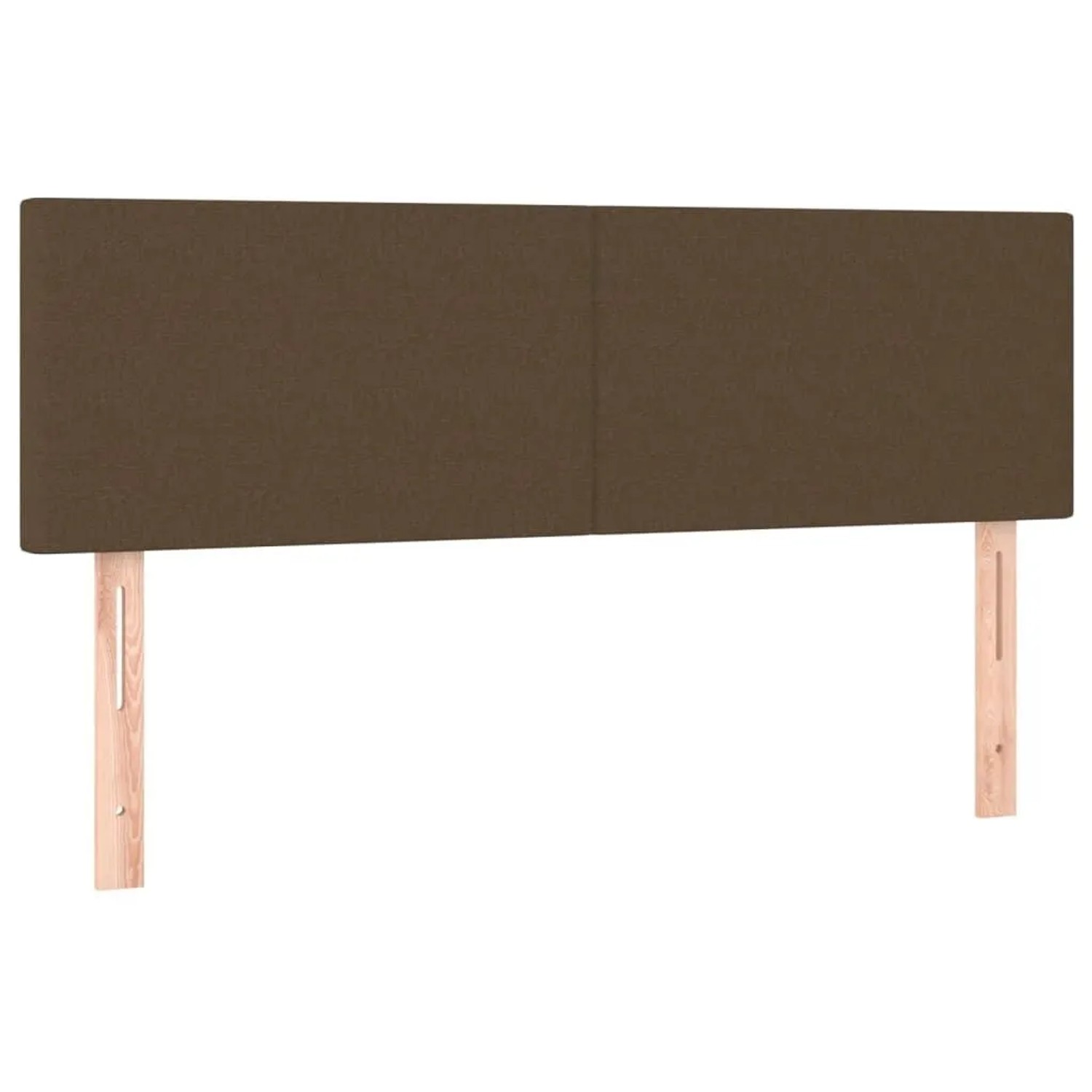 vidaXL Kopfteile 2 Stk Dunkelbraun 72x5x78/88 cm Stoff 345787