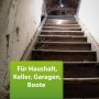 Foto einer Treppe in einem Keller mit Spinnweben; Ardap Repell Spinnenspray geeignet für Haushalt, Keller, Garagen & Boote.