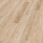 Click-Vinylboden Tripolis Eiche, helle Holzoptik, verlegt im Raum.