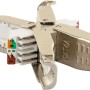 Schwaiger CAT 6A Keystone Verbinder aus Zinkdruckguss für Netzwerktechnik.