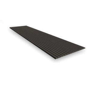 Equipped Wandpaneel WPC Eiche Grau, 2350 mm, für den Außenbereich.